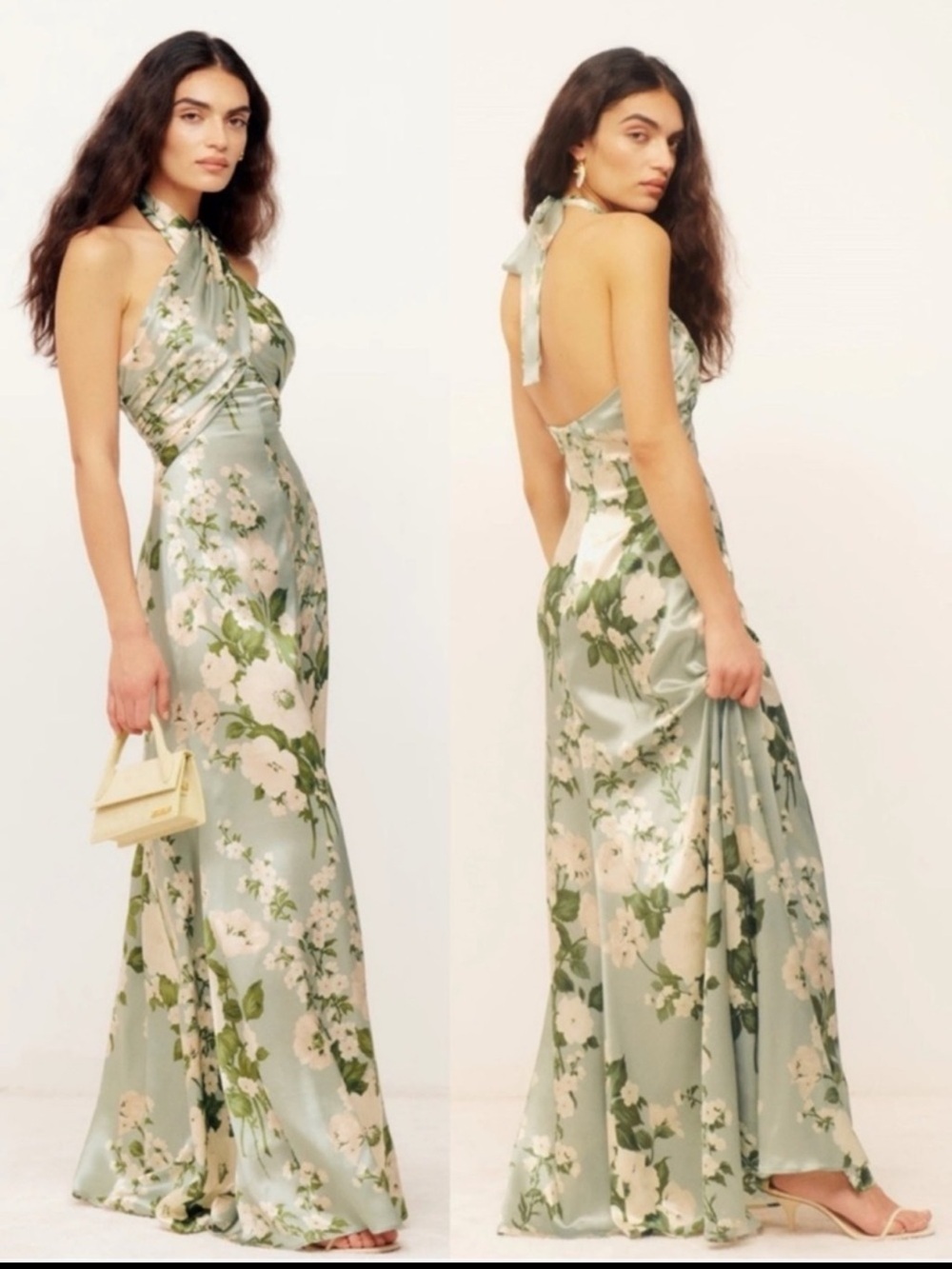 REFORMATION Veria Maxi Silk Floral Dress SZ US 4 NWT